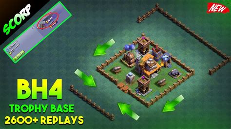 Clash Of Clans Builder Hall 4 Base Bh4 Base Anti 2 Star Replays