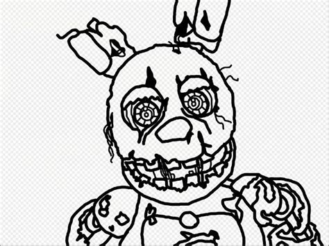 Spring Bonnie Coloring Pages Beautiful Springtrap Coloring Pages At