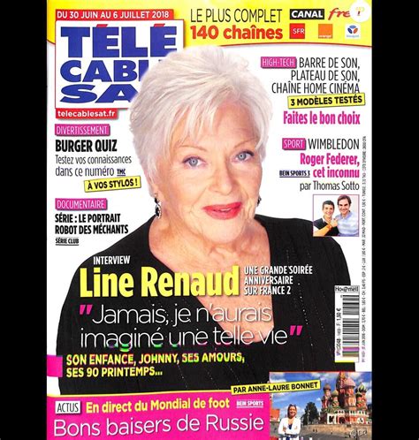 She showed the first signs of her talent in the primary school, when at the age of 7 she won a… read more Line Renaud en couverture de Télé Câble Sat, en kiosques ...