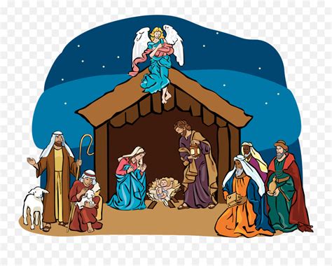 Scene  Transparent Png Files Clipart Nativity Scene Png Emoji