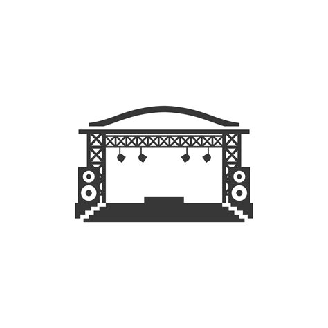 Concert Stage Illustration Vector Icon 19588050 Vector Art At Vecteezy