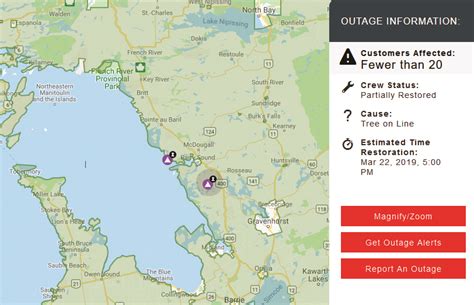 Hydro One Offers Outage Map