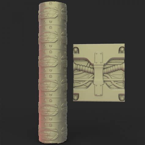 D Printable Texture Rolling Pin N By Legionminiatures