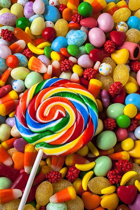 Sucker With Pile Of Candy Photograph By Garry Gay Fine Art America