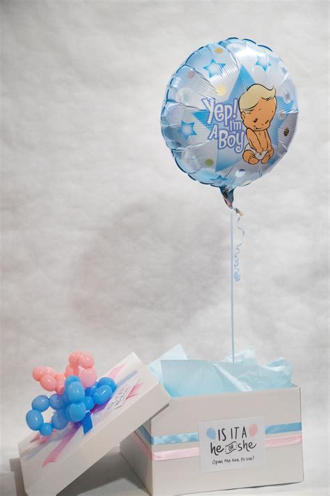 Gender Reveal Balloon In A Box Creativeballoonsnz