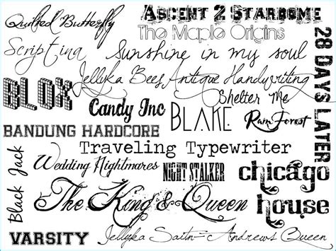 12 Different Types Of Fonts Free Images - Different Font ...