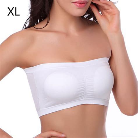 women s strapless top bra with falsie off shoulder seamless anti emptied wireless sports bras