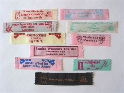 Custom Woven Labels Personalized Sew On Labels Handmade Items