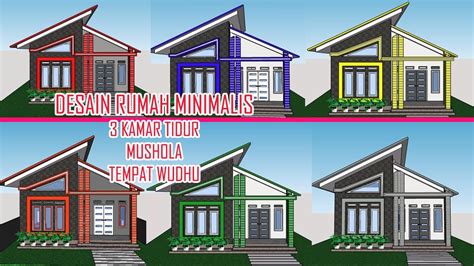 Memiliki rumah impian barangkali ialah salah satu impian terbesar untuk setiap keluarga. Desain Rumah Minimalis - 3 Kamar Tidur + Pilihan Warna ...