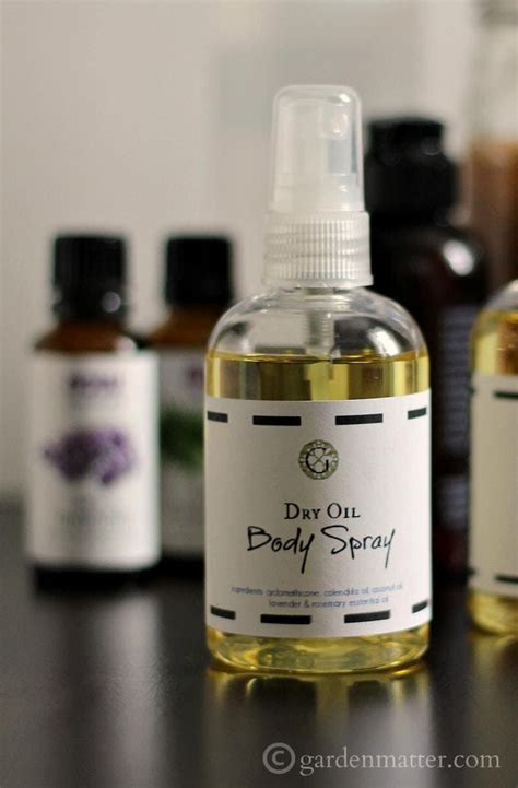 Learn How Easy It Is To Make Your Own Dry Oil Body Spray With A Few
