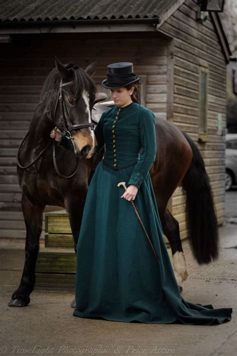 Mid Victorian Riding Habit Riding Habit Riding Outfit Historical