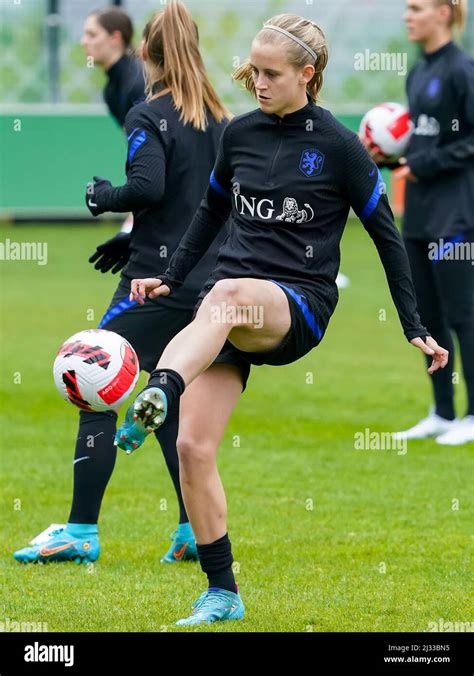 zeist netherlands april 5 katja snoeijs of the netherlands during a training session of the