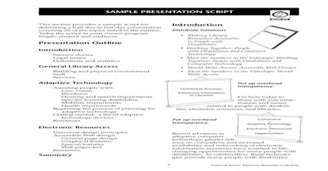 Sample Presentation Script Introduction Presentation Outline