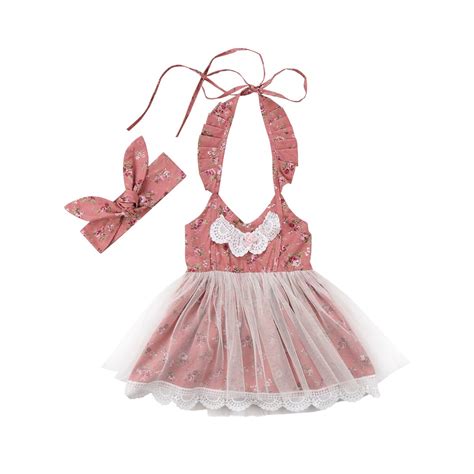 귀여운 공주 아이들 아기 꽃 소녀 드레스 레이스 꽃 스트랩 투투 얇은 명주 그물 드레스 파티 미인 드레스드레스