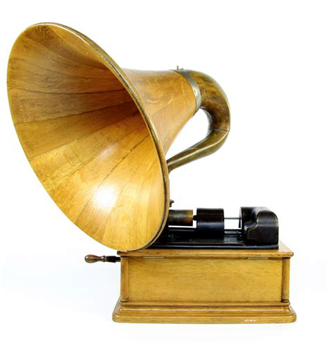 An Edison oak cased 'Opera' phonograph complete with a large ...