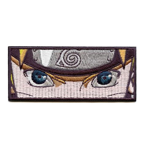 Naruto Sharigan Eye Leaf Village Iron On Embroidered Patches