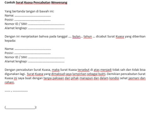 Surat pribadi merupakan surat yang dibuat seseorang untuk orang lain. Contoh Surat Kuasa Bersifat Resmi - Download Kumpulan Gambar