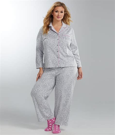 Karen Neuburger Fleece Girlfriend Pajama Set Plus Size Womens Ebay