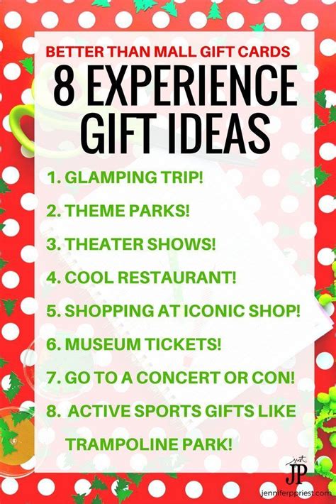 Check spelling or type a new query. Experience Gifts - 8 Unique Gift Card and Christmas Gift ...