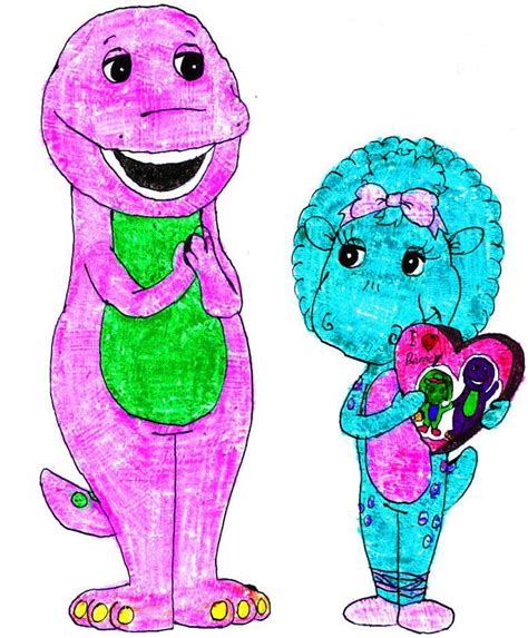 Baby Bop Gives Barney A Valentine By Bestbarneyfan On Deviantart