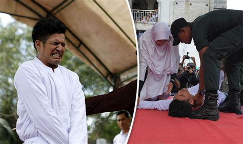 Man Caned Until He Collapses As Sharia Law Cops Whip Him For Sex Before Marriage World News