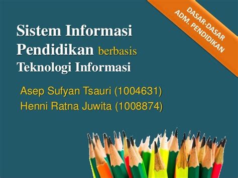 Sistem Informasi Pendidikan 1
