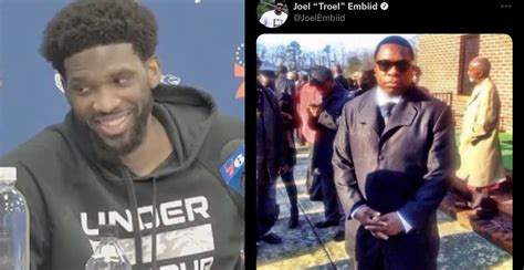 joel embiid claims he didn t know about the picture he tweeted out after ben simmons got traded