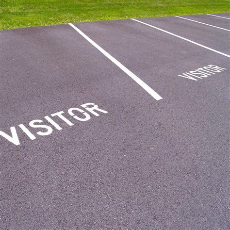 Visitor Parking Lot Marking Stencil5 116 Inch Standard Duty Lldpe