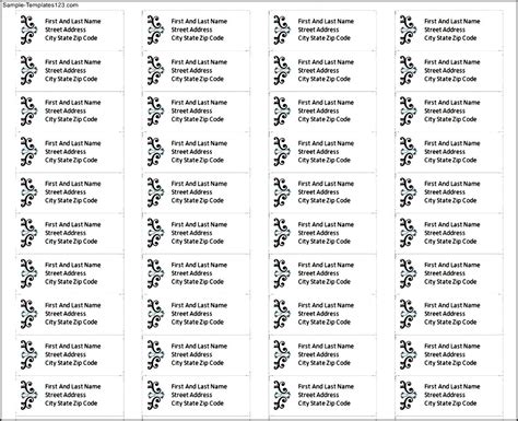 An easy and convenient way to make label is to generate some ideas first. Free Printable Return Address Label Templates - Sample Templates - Sample Templates