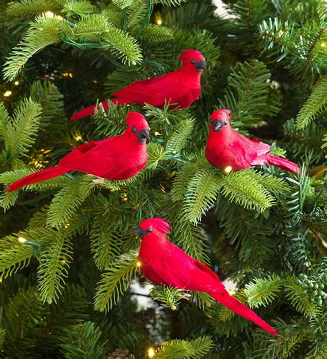 Vibrant Red Birds Bring Your Holiday Display To Life Our Clip On