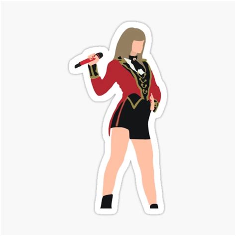 Taylor Swift Red Sticker For Sale By Ashley Redbubble