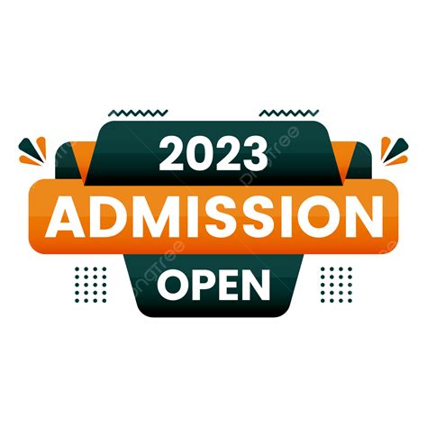 2023 Admission Open Banner Transparent Background Admission Started