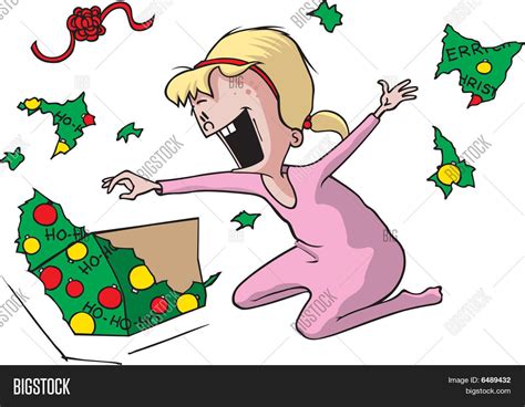 Girl Opening Present Vector And Photo Free Trial Bigstock