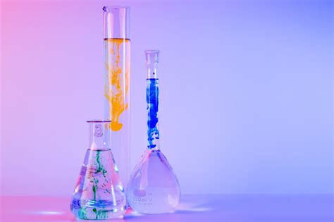 Beakers For Science With Water 1 Science Background Background
