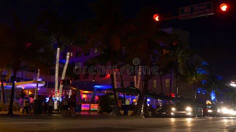 Miami Drive Collins Avenue 23rd Street Stock Video Video Of Beach