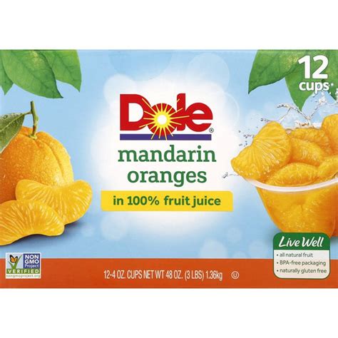Dole Mandarin Oranges 12 Each From Publix Instacart