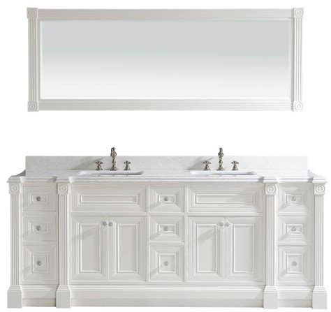 84.5 cherry finish cabinet bathroom stone top double sink lavatory vanity 206bb. Black Double Sink Bathroom Vanity | Homevanityguide