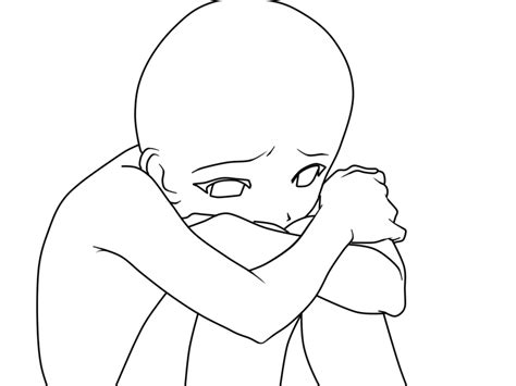 Male Anime Body Position Coloring Pages