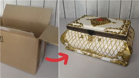 DIY🌼How to Make a Cardboard Box🌼Как сделать шкатулку из картона своими ...
