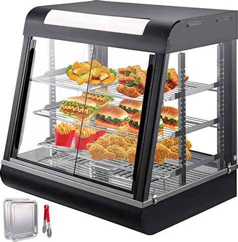 Vevor Commercial Food Warmer 27 Inch Pizza Warmer 3 Tiers Pastry Warmer