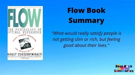Flow Book Summary Mihaly Csikszentmihalyi 5 Lessons To Create Happiness