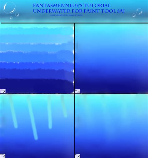 Underwater Tutorial For Sai By Fantasmennlue On Deviantart