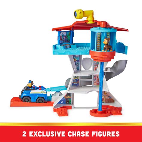 Paw Patrol Lookout Tower Playset With Toy Car Launcher 2 Chase Action