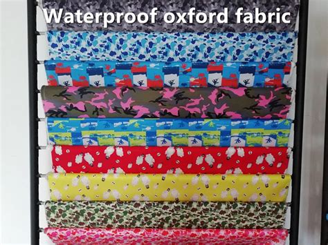 100150cm Size Waterproof Oxford Farbric Printed Polyester Pu Fabric