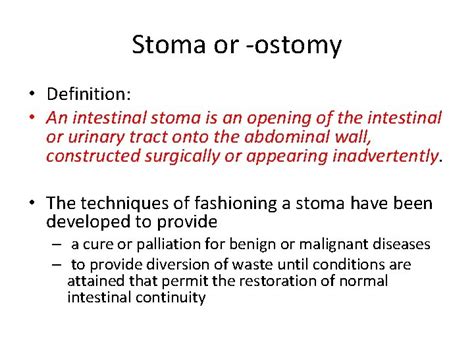 Intestinal Stomas Stoma Or Ostomy Definition An Intestinal