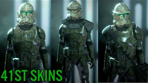 All 41st Elite Corps Clone Trooper Skins Star Wars Battlefront 2