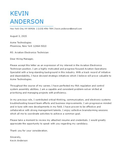 Airline Pilot Cover Letter Examples And Samples For 2024