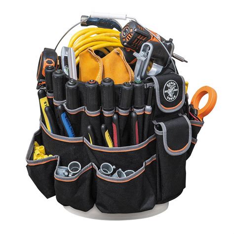 Klein Tools Bucket Tool Organizer Black 45 Pockets 19 In Overall Dia