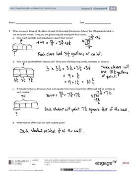 Grade 5 module 4 fraction multiplication lesson 14sprint a. EngageNY (Eureka Math) Grade 5 Module 4 Answer Key by ...