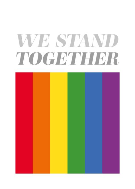 we stand together pride plakat lgbt citater til dine vægge